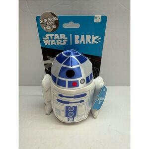 Star Wars BARK R2-D2 Plush Dog Toy Squeaker Crinkle Surprise Inside M-L New